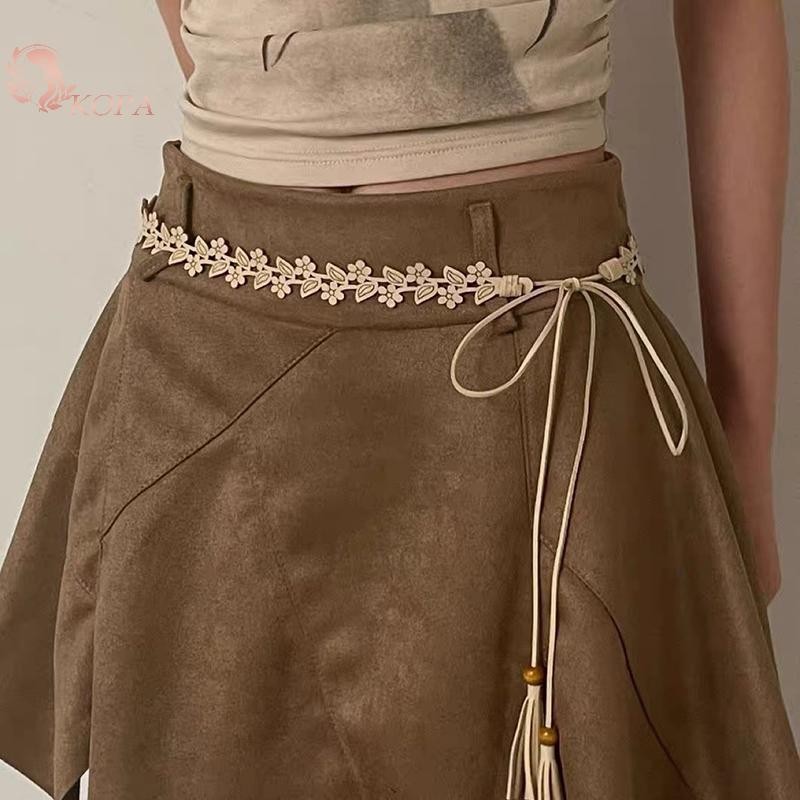 Đầm dân gian cổ điển KOPA Bohemian với thắt lưng cao cấp
