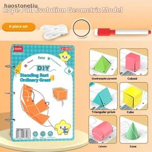 NS 1 Bộ Huấn Luyện Tư Duy Không Gian DIY Toán Học Sách 3D Hình Học Yên Tĩnh Sách Dành Cho Trẻ Em Montessori Giáo Dục Truy Tìm Sách Hướng Dẫn NS