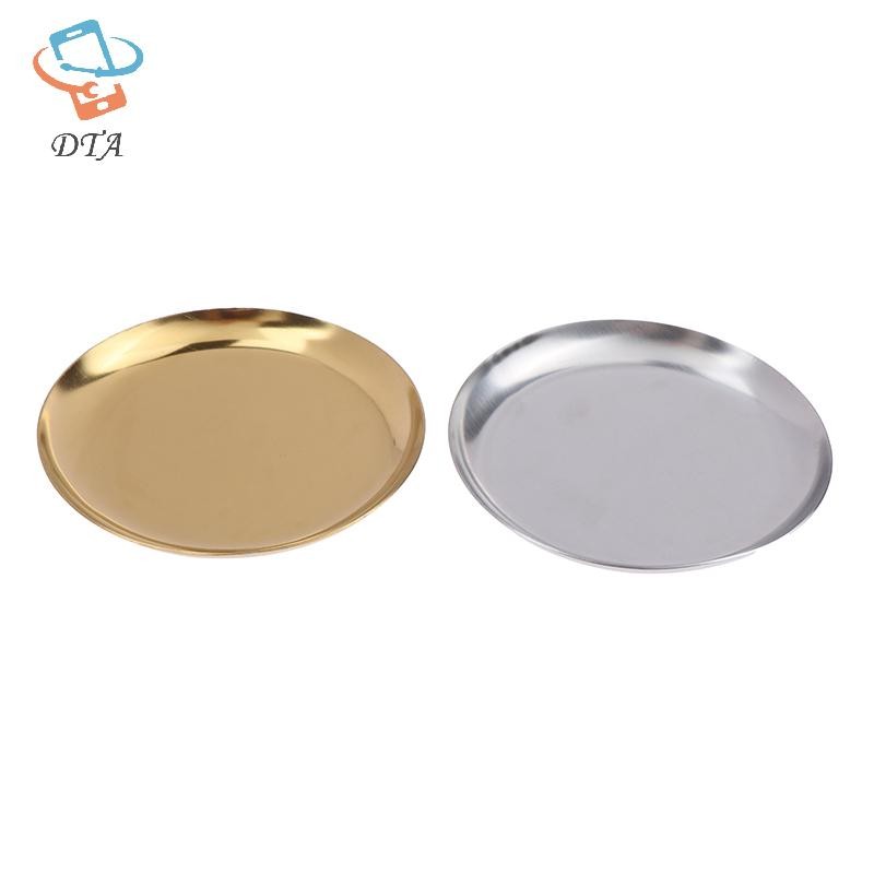 [DTA] Khay đựng đồ trang sức bằng kim loại phong cách sang trọng nhẹ Khay đựng đồ bằng thép không gỉ Ký túc xá Mỹ phẩm Trang trí tấm trang sức VN