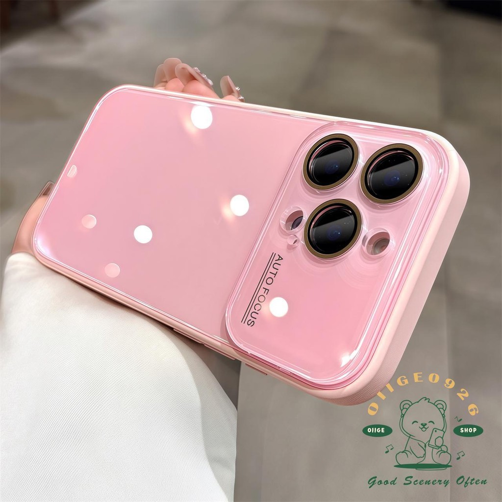 Vỏ kính cửa sổ lớn Vỏ điện thoại iphone16 Pro Max 15 14 13 12 11 vỏ cho vỏ iPhone Vỏ mềm silicon TPU chống sốc