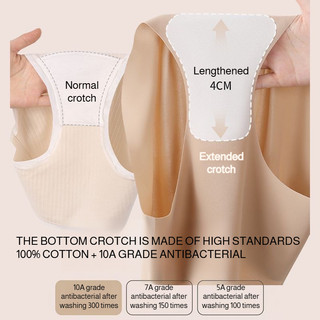 Quần lót dạng lỏng Brelira cỡ lớn liền mạch, chất liệu cotton kháng khuẩn, nâng mông, thoáng khí, thoải mái