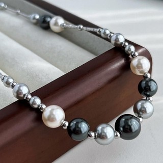 [ DAISYN ] N1059 vòng cổ ngọc xám đen sang trọng , dây chuyền ngọc trai nhân tạo , chuỗi hạt ngọc