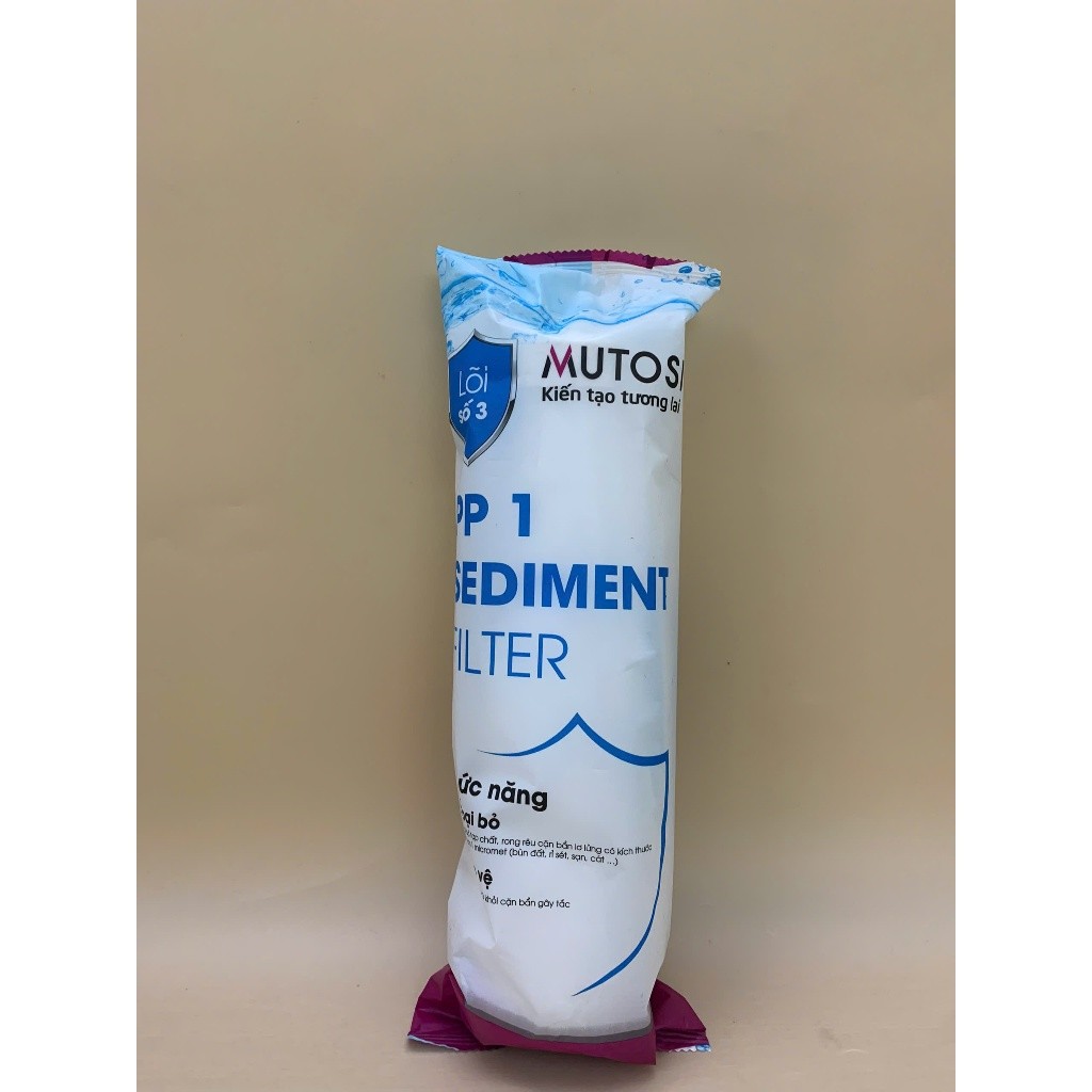 Combo Thô Mutosi CTO Lưới Dạng Than Nén Dùng Cho Các Máy Lọc Nước RO Giúp Loại Bỏ Các Tạp Chất Cặn Bẩn Và Chất Gây Mùi