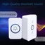 Chuông cửa không dây JUNYUE88US, Chuông cửa thông minh phạm vi 300M chống nước, Đèn LED âm lượng có thể điều chỉnh 5 âm lượng 60 chuông Chuông cửa chào mừng căn hộ