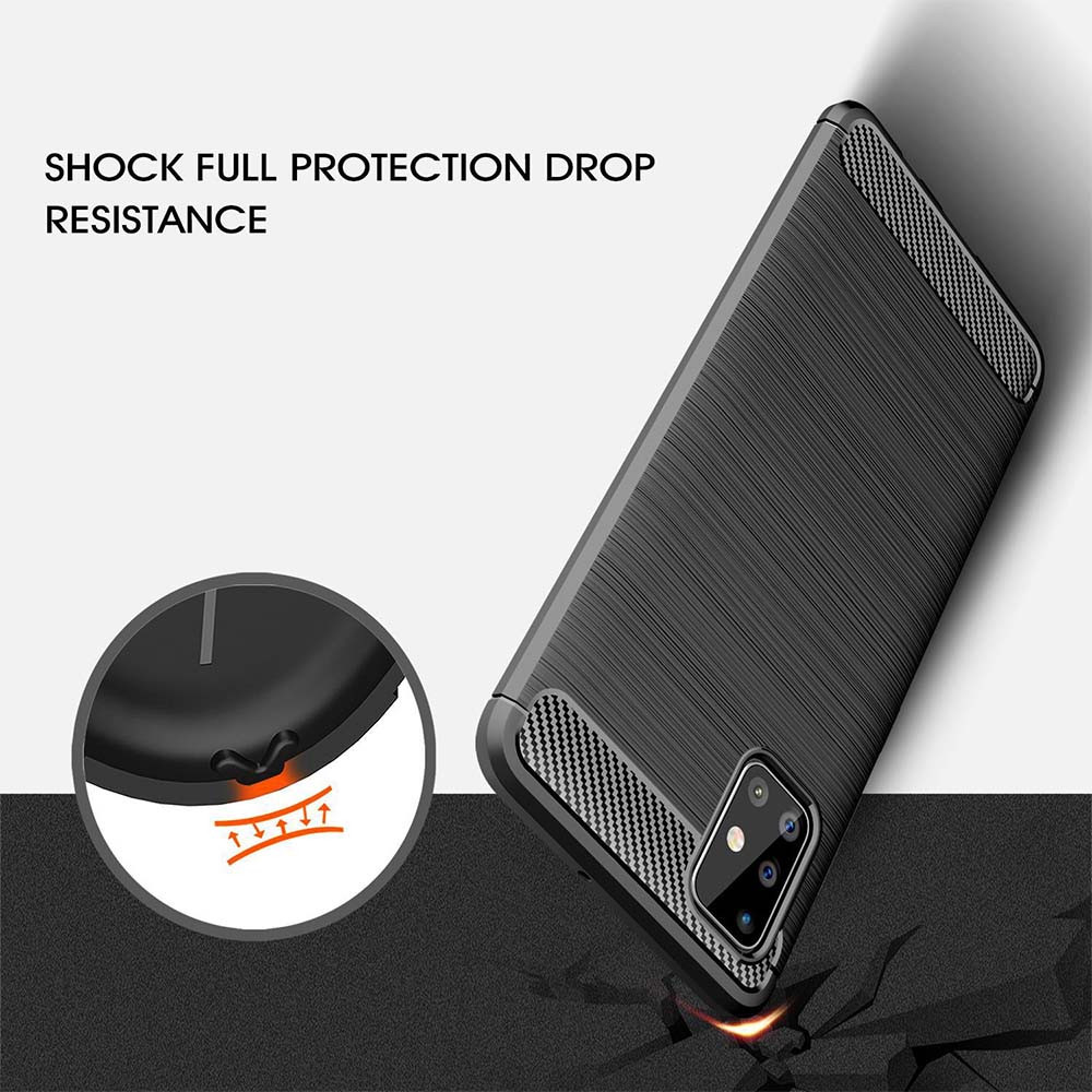 TPU Dễ Thương Cho Samsung Galaxy J7Pro J4Pus J6 J8 2018 J4Core Note 8 9 10 10Plus 20 20Ultra Chống Sốc Siêu Mỏng Silicon Mềm Sợi Carbon Mờ Ốp Lưng