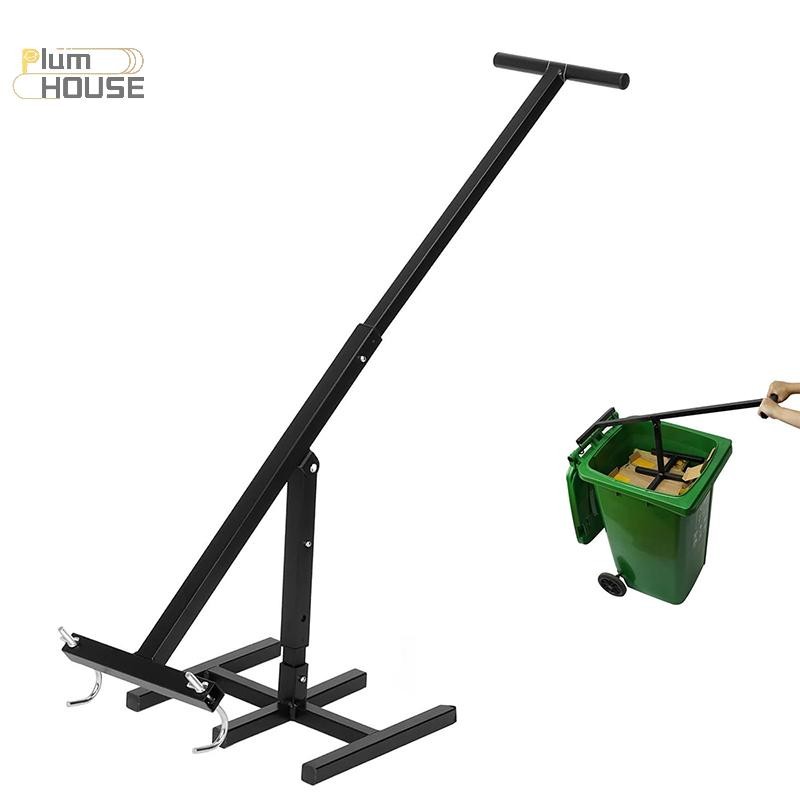 PlumHOUSE Thùng Rác Máy Nén Không Cảm Ứng Thùng Rác Có Thể Compactor Di Động Tái Chế Chất Thải Dụng Cụ Cầm Tay Có Tay Cầm Có Thể Điều Chỉnh Cho Vườn Nhà Bếp VN