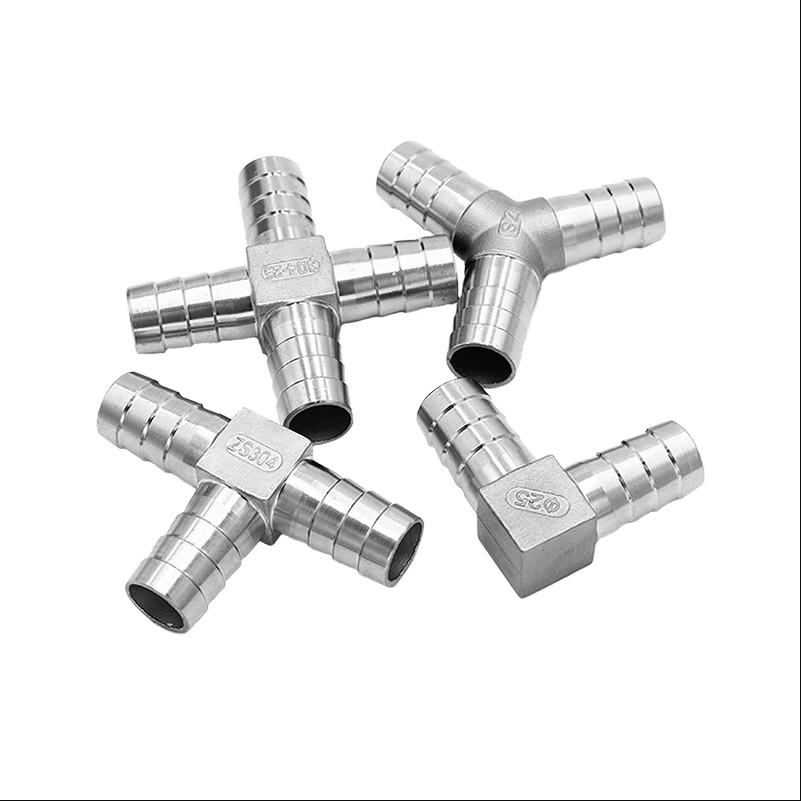 6 / 8 / 10 / 12 / 13 / 14 / 15 / 16 / 20 / 25mm Hình chữ Y Chữ L Chữ Thập Barb Ống Khớp Tách Thép Không Gỉ 304 Khí Nước Nhiên Liệu