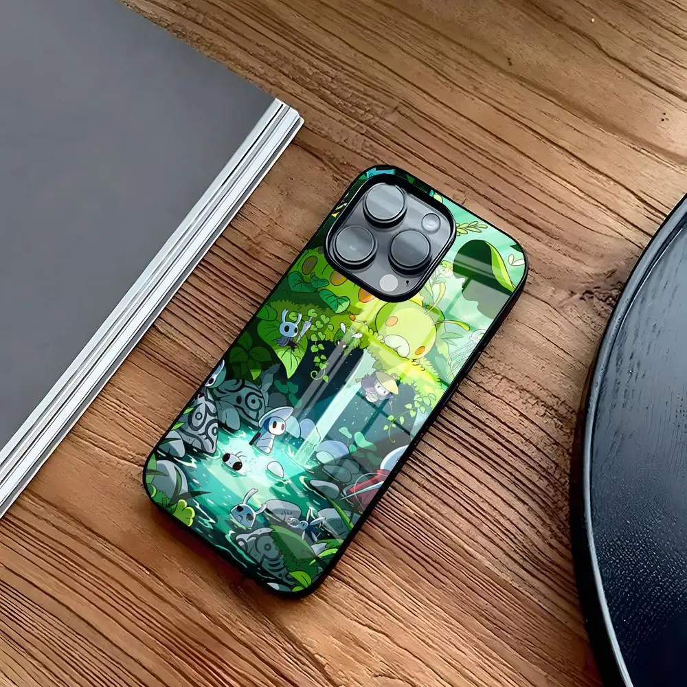 BK-2 Trò Chơi Mới Hollow Knight Ốp Lưng Điện Thoại IPhone 16 17,15 14 Pro 11 13 12 Mini 6 8 7 Plus Kính Thiết Kế Sang Trọng Cove