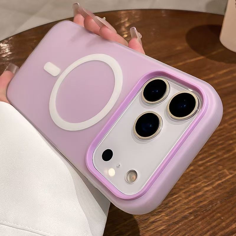 Ốp điện thoại cứng từ tính mờ 2 trong 1 sang trọng Jelly Thích hợp cho IPhone 17 16 15 14 13 12 11 Pro Max 17 AIR Ốp lưng