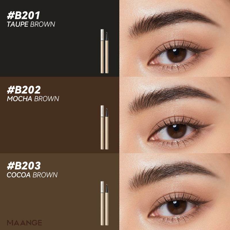 MAANGE COMBO 2 Chì kẻ mày dạng lỏng MAANGE siêu mịn, đầu bút 4 cạnh, chống nước, bền màu 36 giờ 0.5G MG-E03