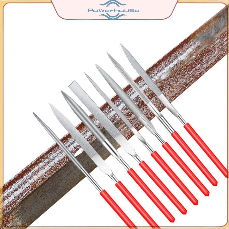 POWER 10 Cái Bộ tập tin kim 3x140mm Bộ tập tin kim cho đá Thủy tinh khắc kim loại Thủ công Dụng cụ cầm tay Bộ tập tin kim.