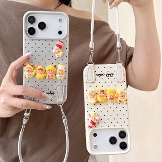 Phim hoạt hình dễ thương 3D Starman Doll Wave Point Da mềm Wrsit Dây đeo điện thoại cho iPhone 17Promax 17Air 16Promax 11 12 13 14 15 Pro Max Vỏ di động chống sốc