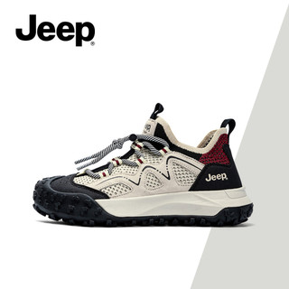 Giày Nữ Jeep Thu Đông Phong Cách Mới Đế Dày Chống Trơn Trượt Đi Bộ Đường Dài Giày Lưới Thoáng Khí Xấu Xí Dễ Thương Phù Hợp Với Bố Giày