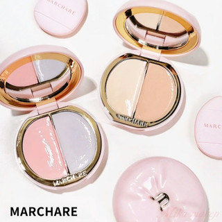 MARCHARE Kem che khuyết điểm  Che khuyết điểm quầng thâm Evens Skin Tone Covers Acne Marks Dưỡng ẩm và không dính vào bột