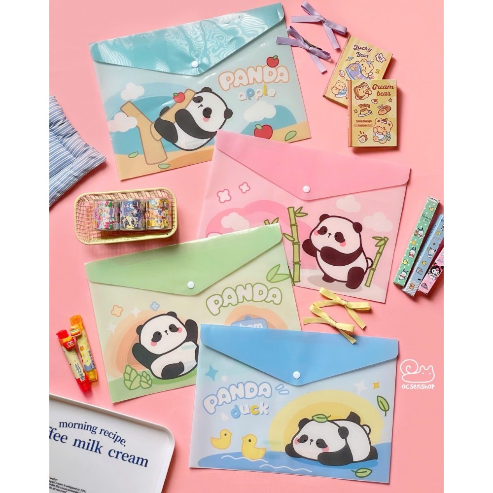 Túi file cúc bấm Panda