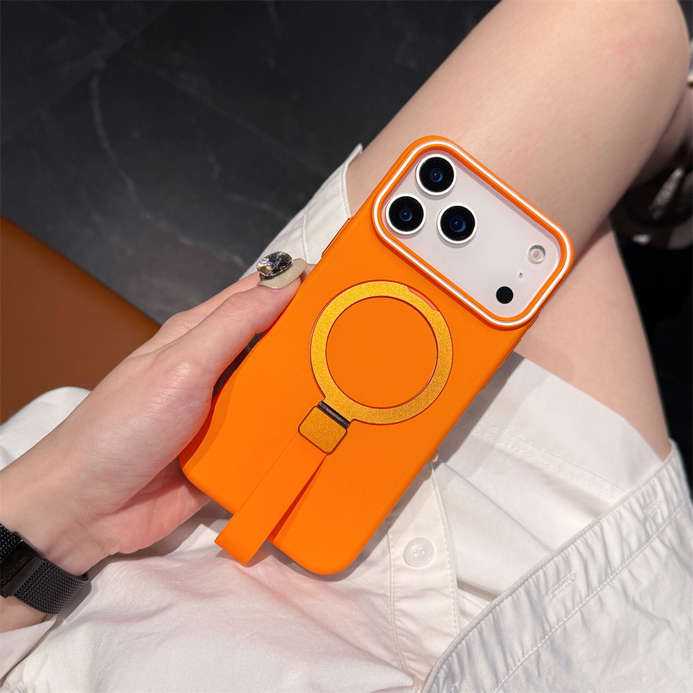 Ốp điện thoại cảm biến da từ tính chất lượng cao cho iPhone 17 Pro Max Air 16 12 13 14 15 pro max 15 16 plus Bảo vệ ống kính chống rơi Vỏ cứng bảo vệ điện thoại