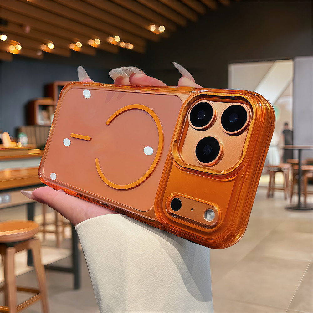 Ốp Điện Thoại Từ Tính Trong Suốt Chống Trơn Trượt Chất Lượng Cao Cho IPhone 17 Pro Max Air 16 15 Pro Max 16 Plus Chống Rơi Bảo Vệ Ống Kính Vỏ Cứng Vỏ Bảo Vệ Điện Thoại