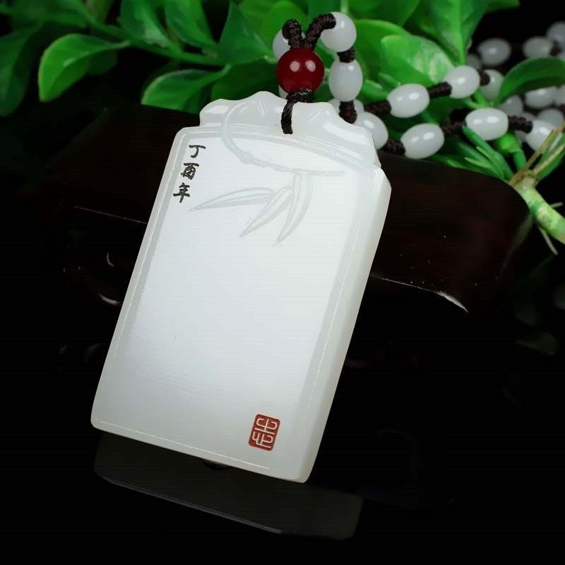 Trắng Tự Nhiên An Toàn Không Có Vấn Đề Thương Hiệu Ngọc Mặt Dây Chuyền Nam Nữ Mặt Dây Chuyền Mặt Dây Chuyền Mặt Dây Chuyền Mặt Dây Chuyền