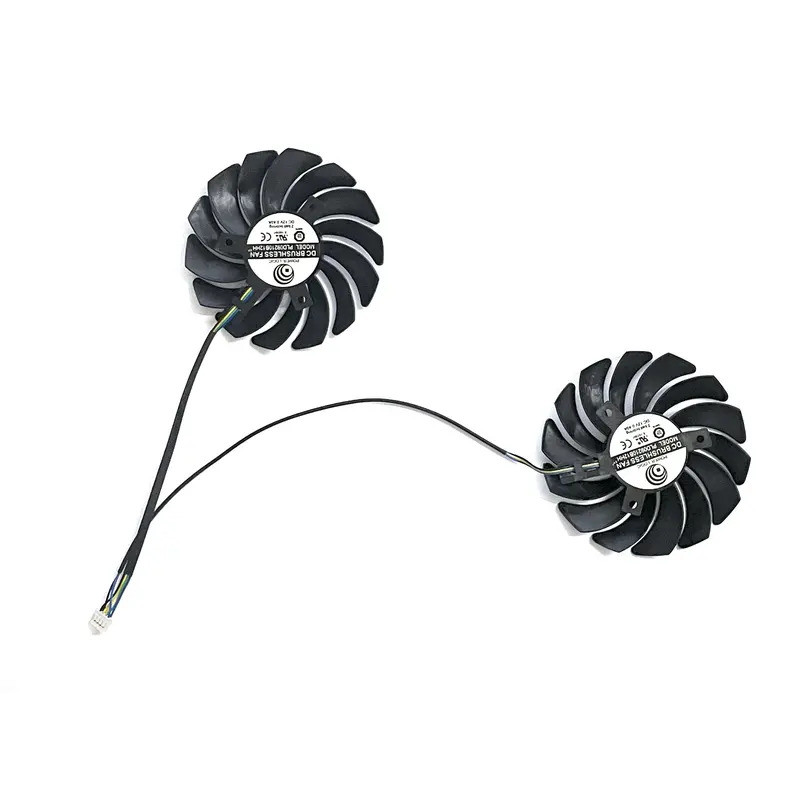 2 Cái / lốc PLD09210S12HH Quạt Làm Mát Thẻ GPU Cho MSI GeForce GTX 1650 Super 1660 1660Ti GAMING X Card Đồ Họa Quạt