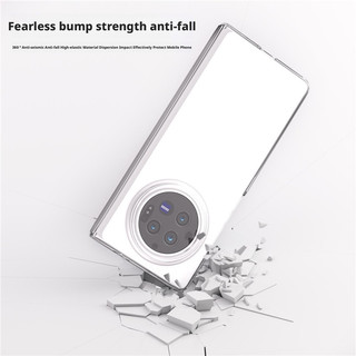 Ốp điện thoại trong suốt cao có thể gập lại thời trang đơn giản cho vivo x fold 2 3 Pro xfold5 xflip Bìa cứng