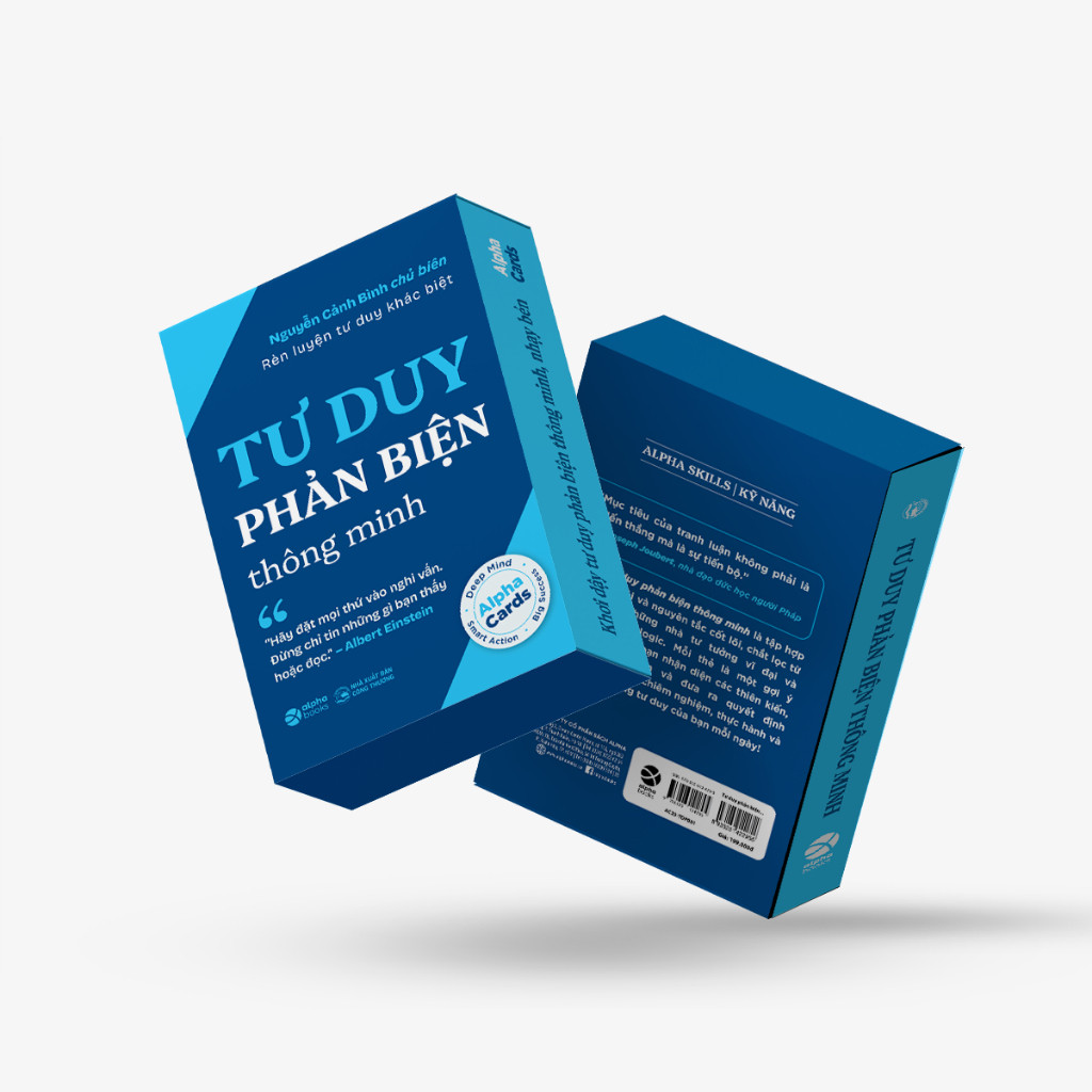 Flashcard Tư Duy Phản Biện - Rèn Luyện Tư Duy Khác Biệt & Logic (Alpha Books)