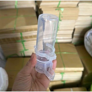 Cóng uống nhựa dẻo kt 4x14cm cóng đựng nước cho chim cảnh