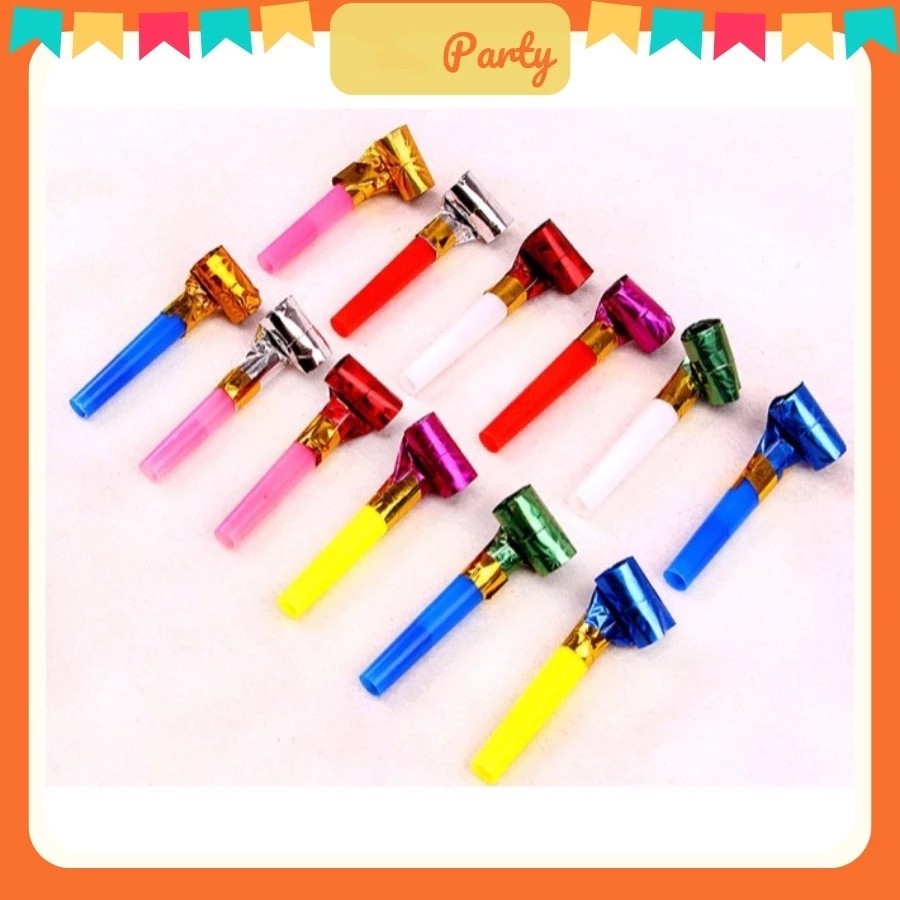 Kèn lưỡi tò te cho bé vui chơi sinh nhật happy birthday lễ tiệc nhiều màu sắc - FE123