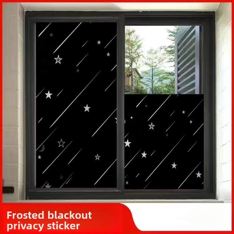 Tất Cả Màu Đen Bóng Kính Miếng Dán Che Nắng Opaque Ban Công Cửa Trượt Cửa Sổ Lưới Tản Nhiệt Cửa Sổ Chống Nắng Cách Nhiệt
