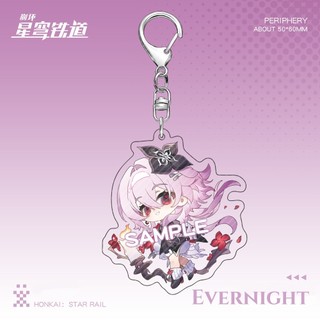 New Honkai: Star Rail Game Cyrene Evernight Dan Heng Pendant Keychain Cute Cartoon Anime Keyring Backpack Jewelry Gift B