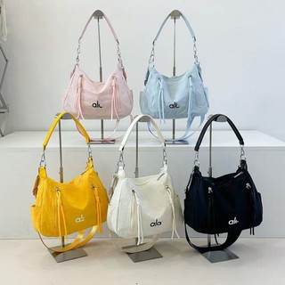 GC2 Alo Túi đeo chéo nhẹ màu trơn dành cho nữ Túi đeo vai nhiều túi Nylon chống thấm nước CG2