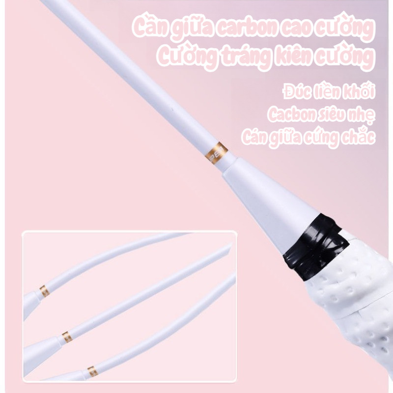Vợt cầu lông chất lượng cao, khung hợp kim, siêu nhẹ bền đẹp, thiết kế đẹp - Tặng bóng + bao vợt