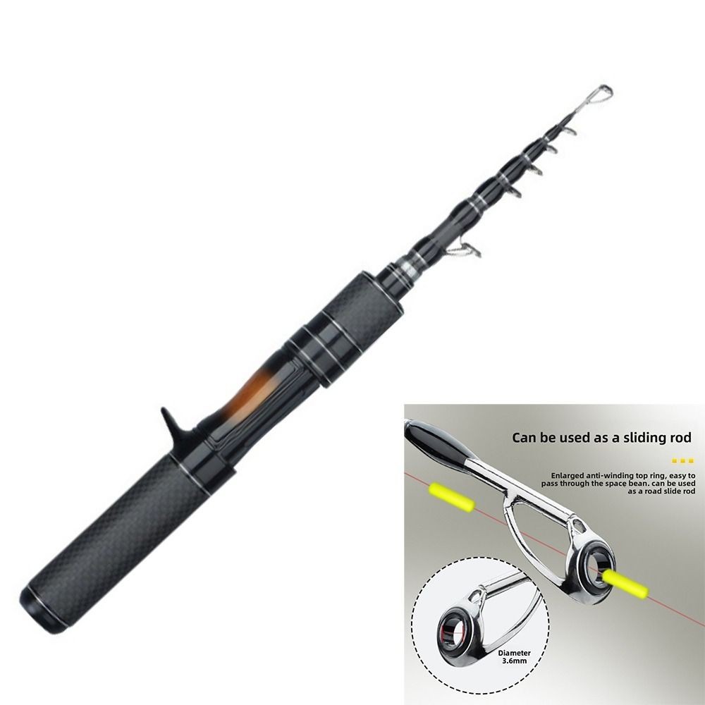 Cần câu bằng kính thiên văn SIMPLEAID, Tay cầm Carbon Chiều dài 1,5m Cần thu hút, Đầu rắn siêu nhẹ UL Chiều dài 1,8m Cần câu du lịch
