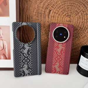 Ốp Lưng Cho VIVO X FOLD 5 3 Pro Ốp lưng Họa Tiết Sợi Carbon Siêu Mỏng Ốp Lưng Bảo Vệ Trục Từ Tính