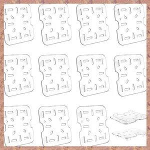 12 Kệ Xả Nhựa Cho 1 / 6 Kích Thước Chảo Thực Phẩm Trong Suốt Grate Nhựa Acrylic Khay Thoát Thực Phẩm Tổ Chức (R F C V)
