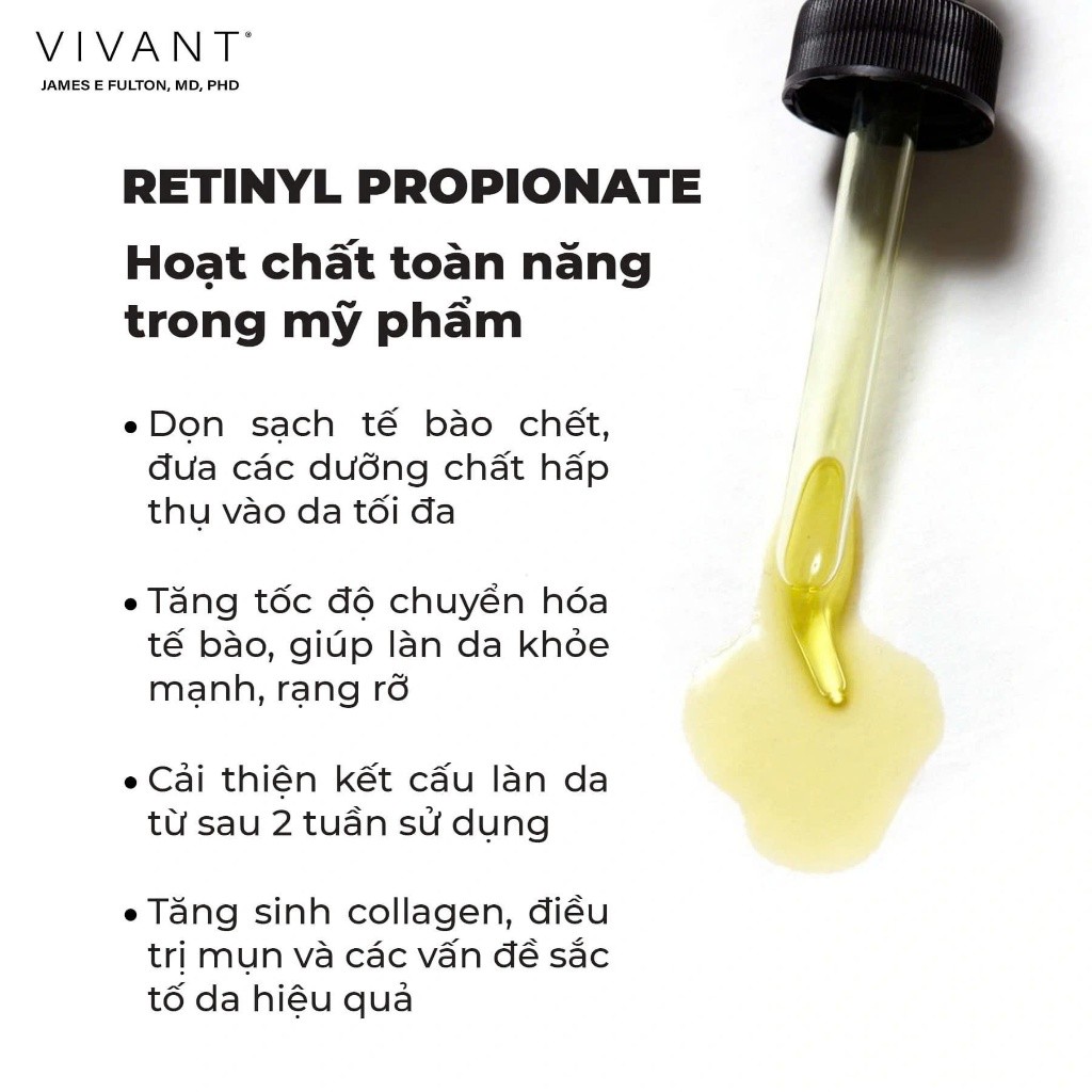 [HÀNG CÔNG TY] Tinh Chất Serum Vivant Exfol-A Forte 30ml | Giảm Mụn, Cải Thiện Thâm Nám