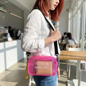 BeautifulHomeA Nữ Mini PVC Đeo Ngang Túi Thời Trang Màu Kẹo Ví Nhẹ Đeo Vai Túi Cho Đi Chơi Thông Thường VN