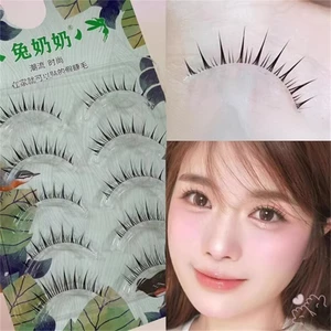 5 đôi Lông mi giả cắt lông mi sợi mềm tự nhiên để trang điểm hàng ngày và sân khấu