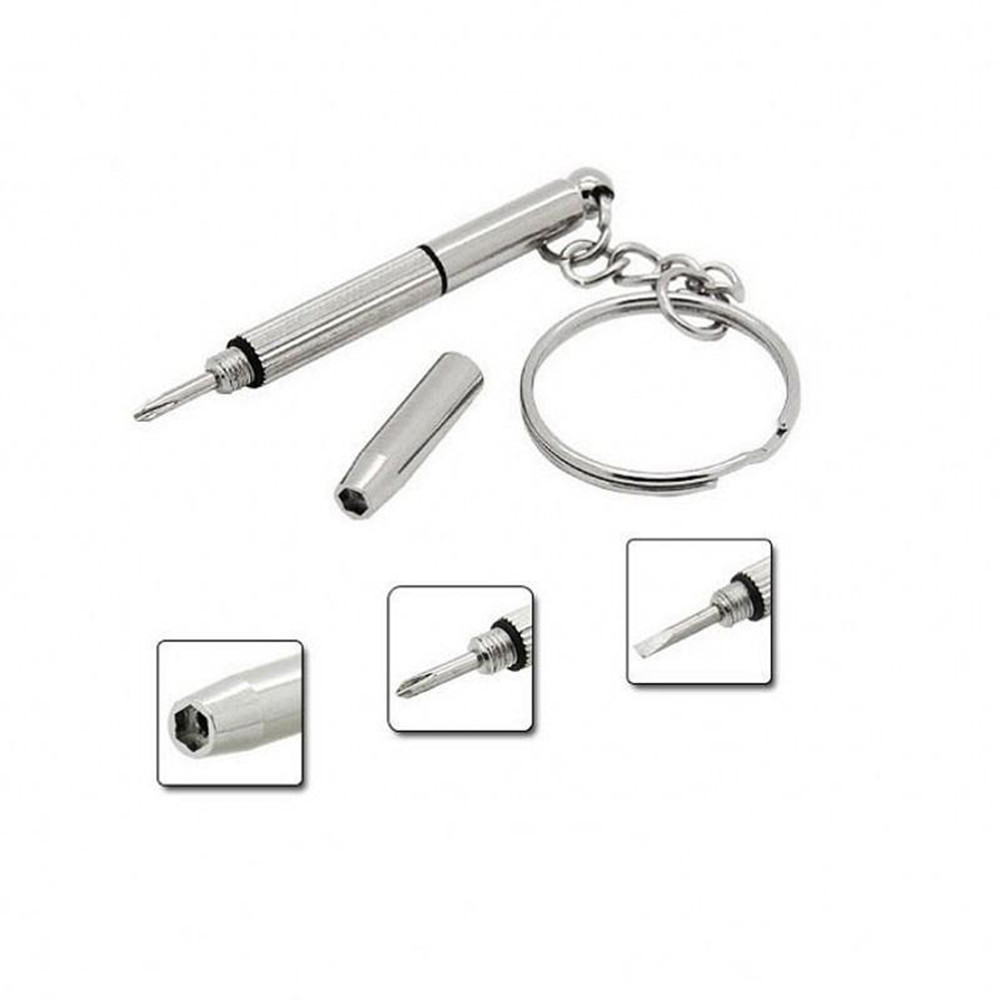 [vn] Dành Cho Mini 3in1 Tua Vít Kính Điện Thoại Đồng Hồ Vít Dụng Cụ Sửa Chữa Móc Khóa