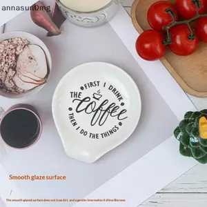 AA Đa Năng Gốm Trắng Muỗng Đa Năng Giá Đỡ & Khay Hoàn Hảo Cho Cà Phê & Súp Thìa Nhà Bếp Dụng Cụ Nhà Bếp Bộ Đồ Ăn VN