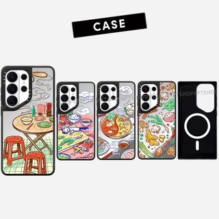 Ốp lưng Phone Case cứng gương cà chua từ tính cho Samsung Galaxy S26 25 24 23 UItra S26 25 24 23 Plus Vỏ bảo vệ chống sốc