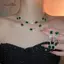 AqToCna Sang Trọng Nelace Bông Tai Nữ Xanh Đậm Pha Lê Bông Tai Cưới Cô Dâu Bộ Trang Sức AqToCna