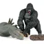 Phim Cùng phong cách King Kong Gorilla Trẻ em Mô phỏng nhận thức Động vật rắn Khỉ đột Mô hình Đồ chơi Đồ trang trí Hình Chiều cao 14cm