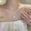 Phong Cách Pháp Bông Ngọc Trai Ngôi Sao Mặt Dây Chuyền Vòng Cổ Đơn Giản Độc Đáo Phù Hợp Với Xương Đòn Ánh Sáng Sang Trọng Niche Vòng Cổ