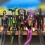 Trò Chơi Freak Xiếc Búp Bê Di Chuyển Vui Nhộn Pierrot Harlequin Jester Hình Cosplay Trừu Tượng Dây Đồng Hồ Chống Đỡ