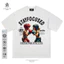 Street boxing Trẻ Em In Hình 100% Cotton Cao Cấp Áo Thun Nữ Tay Ngắn Nam Quá Khổ Rời Đường Phố Nhảy Nam Cặp Đôi Nửa Tay Xu Hướng