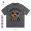 Street boxing Trẻ Em In Hình 100% Cotton Cao Cấp Áo Thun Nữ Tay Ngắn Nam Quá Khổ Rời Đường Phố Nhảy Nam Cặp Đôi Nửa Tay Xu Hướng