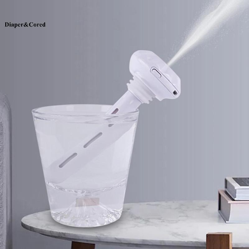 Máy tạo độ ẩm USB kim cương Mini DIAPER & CORED Bình nước khoáng di động cho ô tô Văn phòng tại nhà YTH
