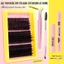 Bộ Lông Mi Giả D Curl Hỗn Hợp Với Nhíp Sealer Cụm Đơn Sợi Tổng Hợp Mi