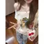Cổ chéo Pure Desire Một vai Hot Girl Áo thun ngắn tay gợi cảm dành cho nữ lệch vai