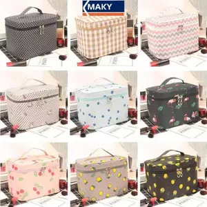 MAKY Nữ Dung Tích Lớn Túi Đựng Mỹ Phẩm Vệ Sinh Bảo Quản Người Tổ Chức Làm Đẹp Túi Bé Gái Du Lịch Chống Thấm Nước Trang Điểm Túi Xách VN